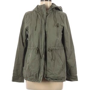 Ambiance Outerwear Cinched Green Jacket